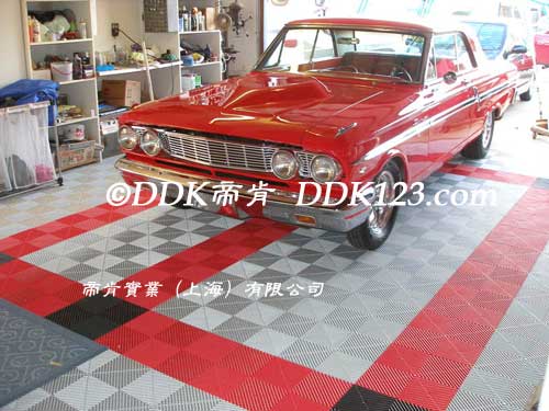 系列貼膜車間塑膠格柵拼接地板，40cm*40cm*18mm汽車美容貼膜服務店塑膠拼接高分子格柵地板